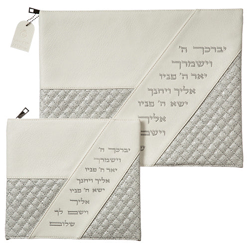 סט טלית תפילין דמוי עור יברכך 36X29 ס"מ
