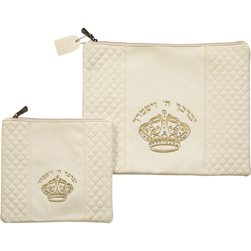 סט טלית תפילין דמוי עור 36X29 ס"מ