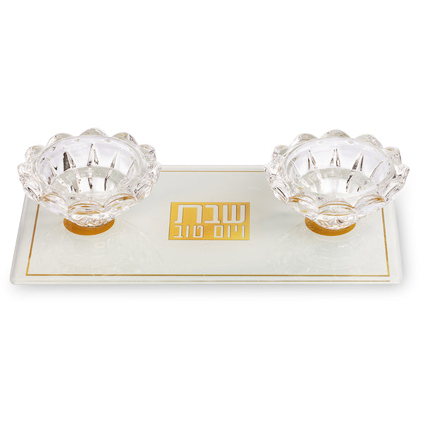 פמוטי זכוכית 10X18 ס"מ