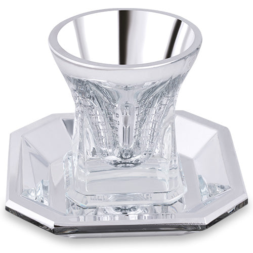 גביע קריסטל מהודר ללא רגל 9 ס"מ תכולה 100 מ"ל