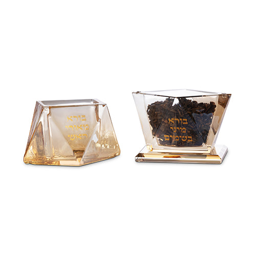 כלי לנר הבדלה ובשמים להבדלה 13 ס"מ