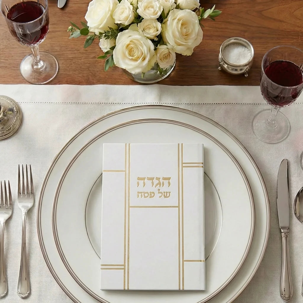 הגדה מהודרת דמוי עור 25 ס"מ