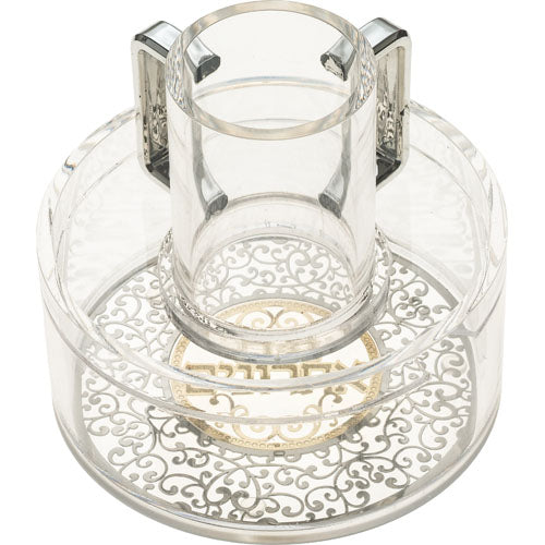 מים אחרונים מאקריליק שקוף עם פלקטה 15 ס"מ