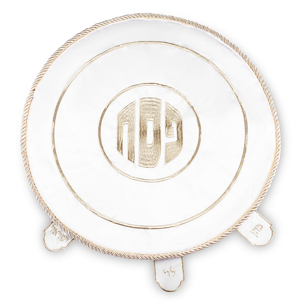 כיסוי פסח סטן עם רקמה זהב 45 ס"מ