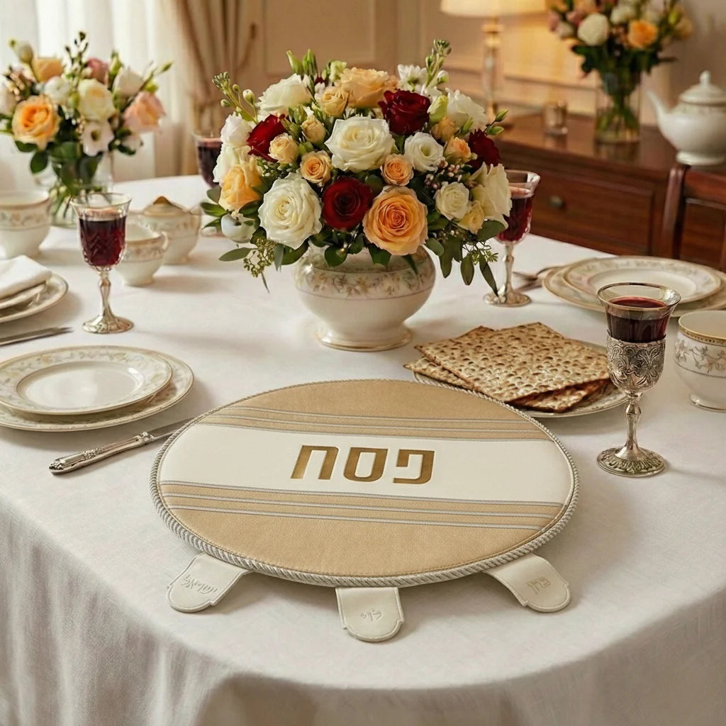 כיסוי פסח מהודר דמוי עור 45 ס"מ אריזת פיויסי
