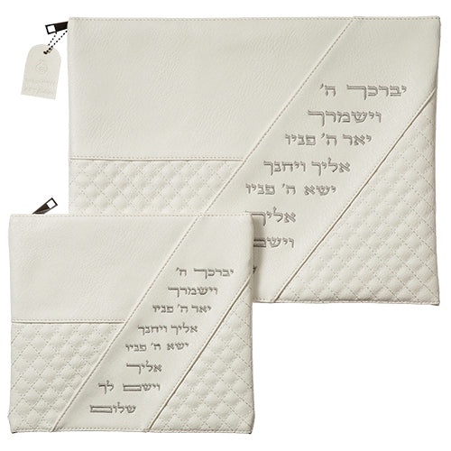 סט טלית תפילין דמוי עור יברכך 36X29 ס"מ