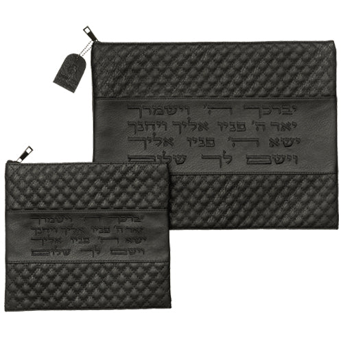 סט טלית תפילין דמוי עור יברכך 36X29 ס"מ