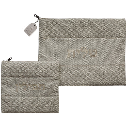 סט טלית תפילין דמוי עור מהודר 36X29 ס"מ