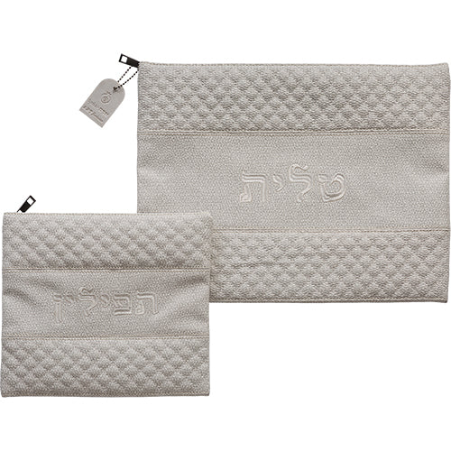 סט טלית תפילין דמוי עור מהודר 36X29 ס"מ