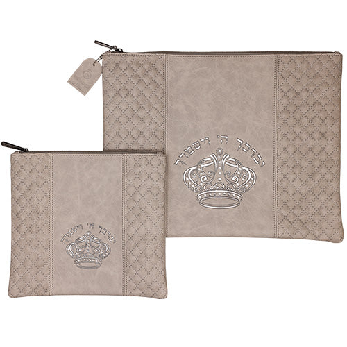 סט טלית תפילין דמוי עור 36X29 ס"מ