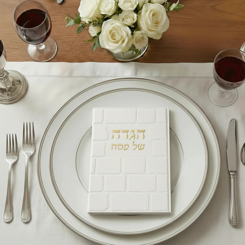 הגדה מהודרת דמוי עור 30 ס"מ