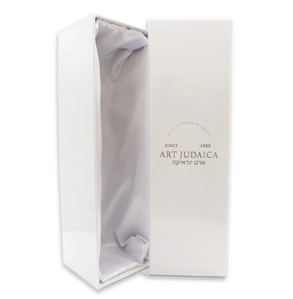 מגילת אסתר ספרדי קוטר 9 ס"מ עץ + פיו פאזל עם פלקטה 39 ס"מ