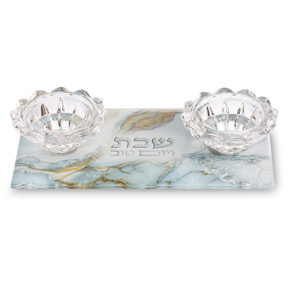 פמוטי זכוכית 10X18 ס"מ