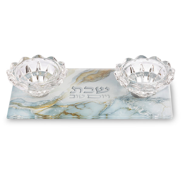 פמוטי זכוכית 10X18 ס"מ